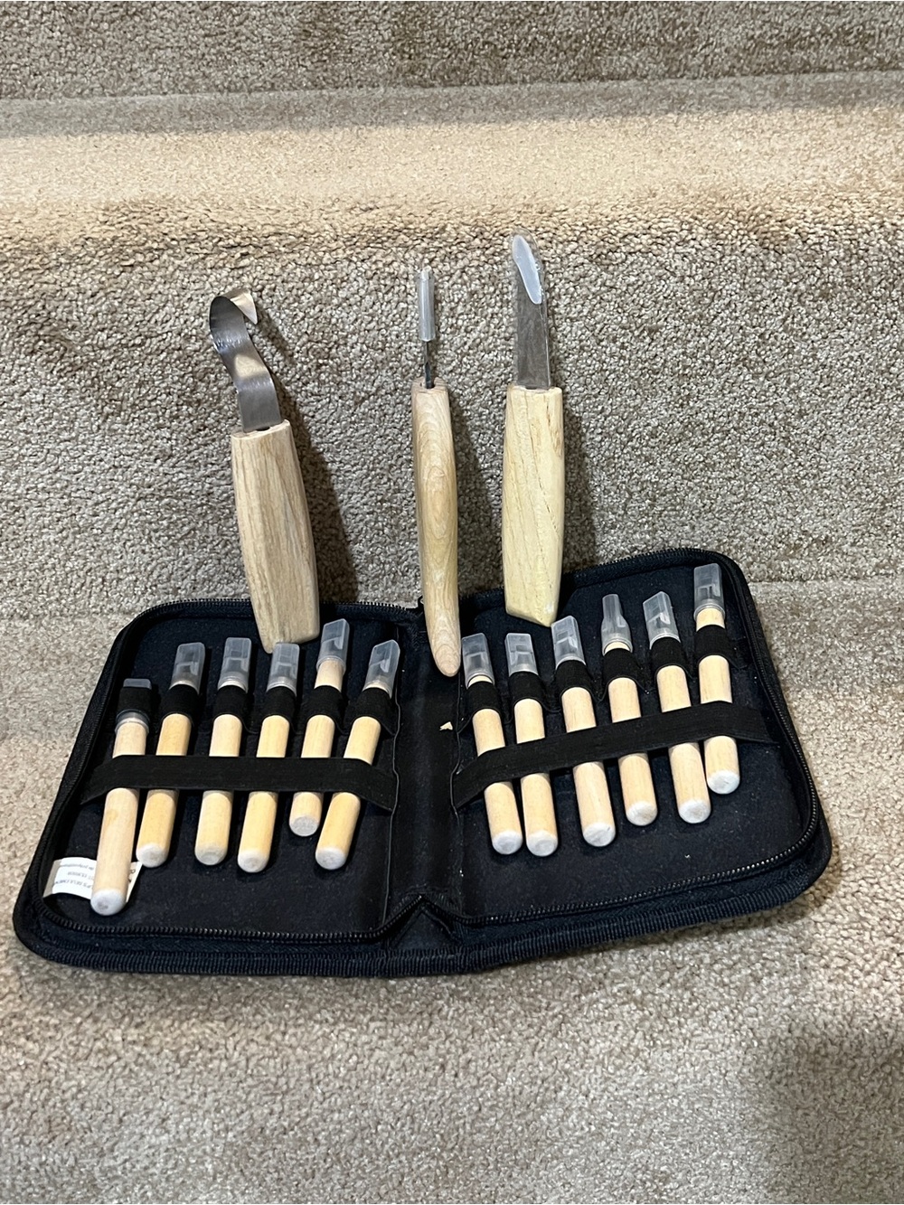 Wood Carving Knives Set Whittling Carpenter Tools Woodworking Hand DIY Kit
